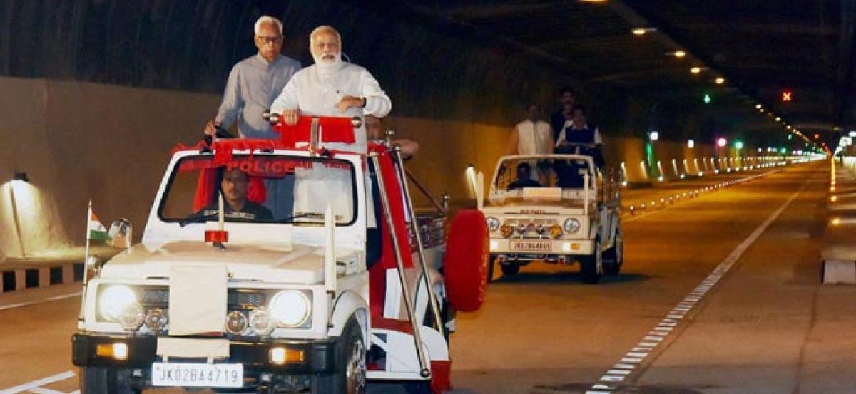 Modi opens India’s longest road tunnel