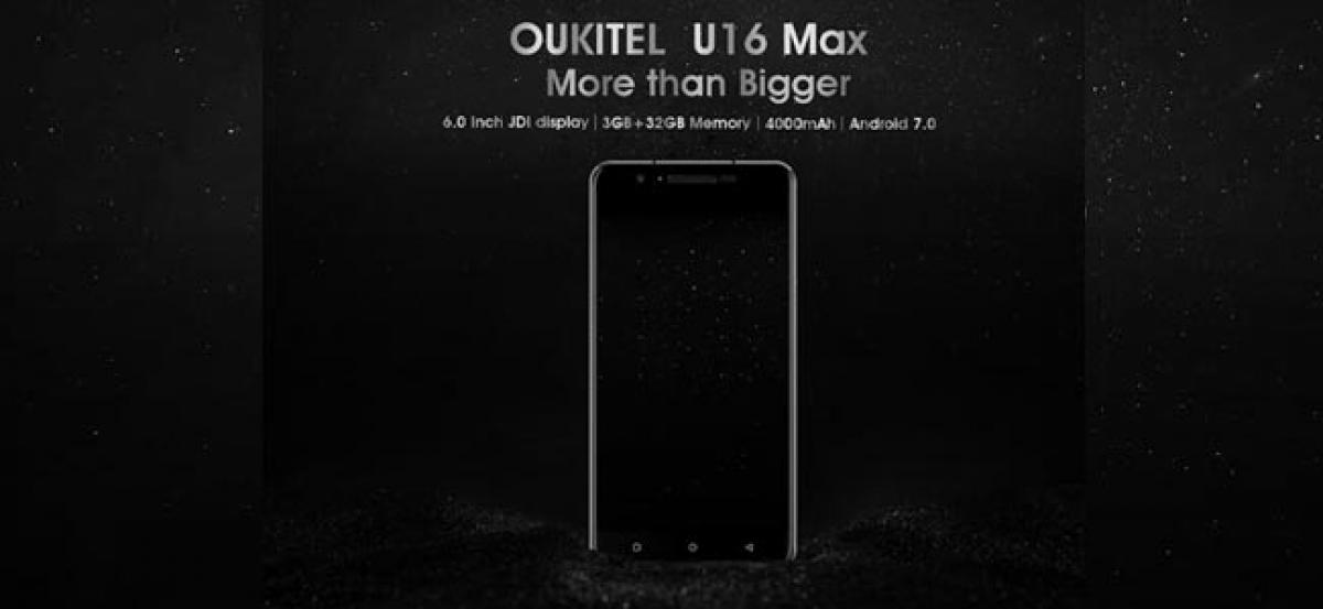 OUKITEL U16 Max full specs released, Octa-core with 4000mAh battery