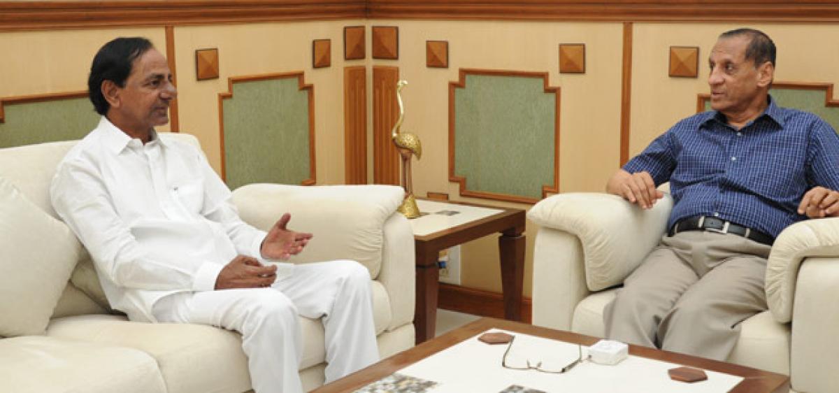 KCR meets Governor