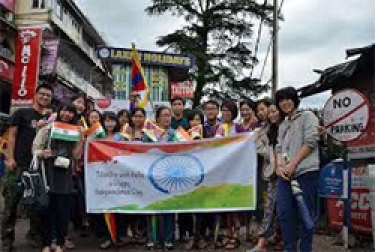 Tibetans celebrate Indias Independence Day