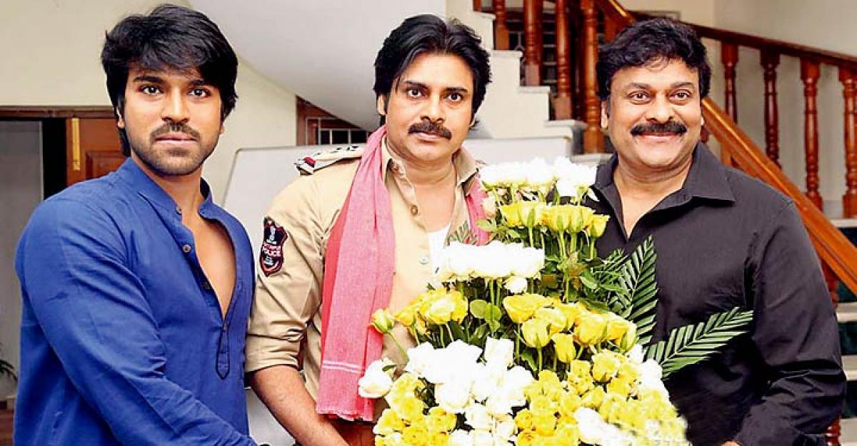 Pawan takes time to greet big brother