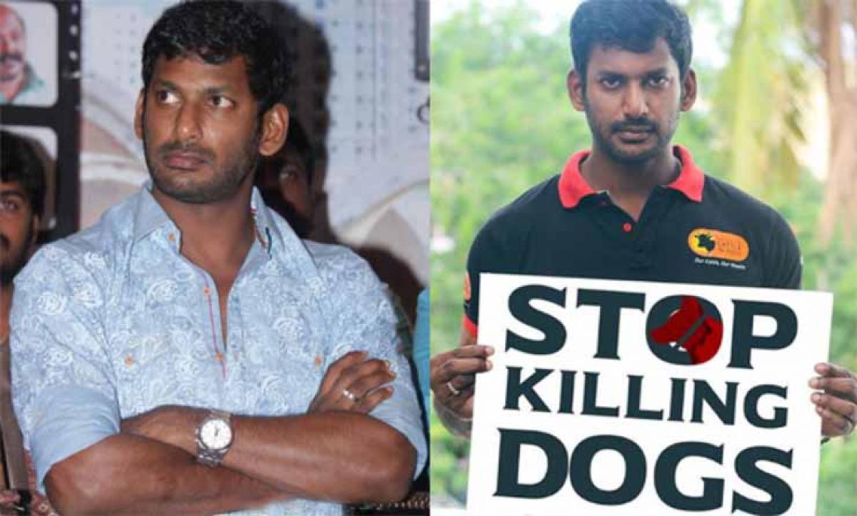 Actor Vishal to protest Kerala dog slaughter with hunger strike