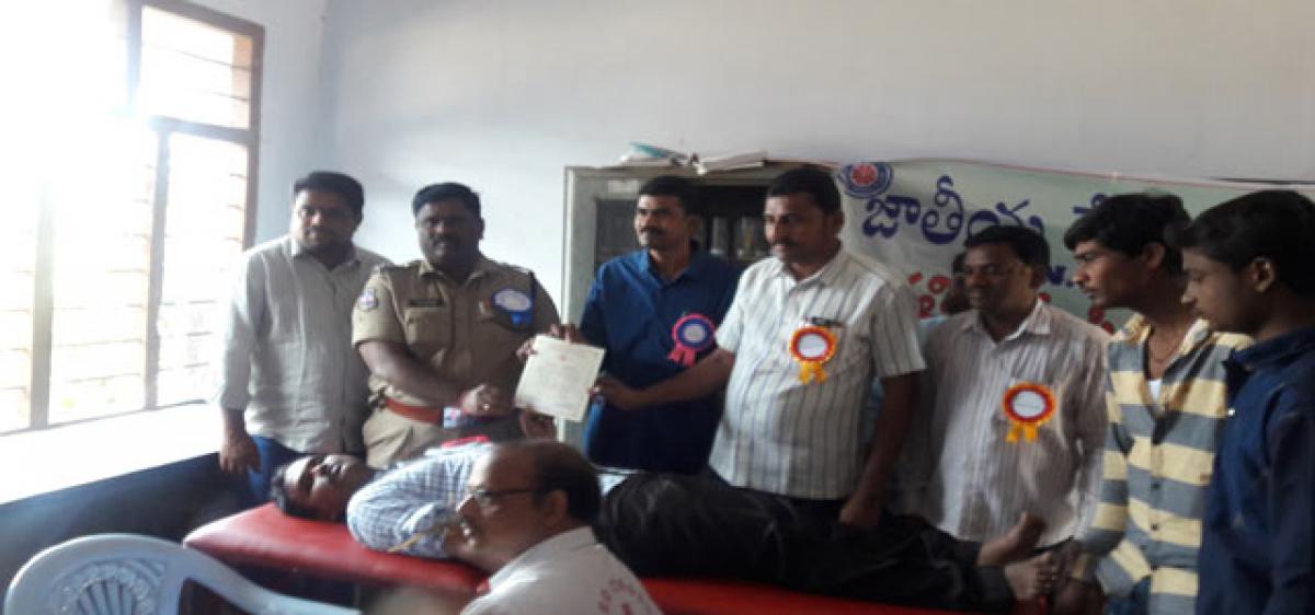 Blood donation camp held