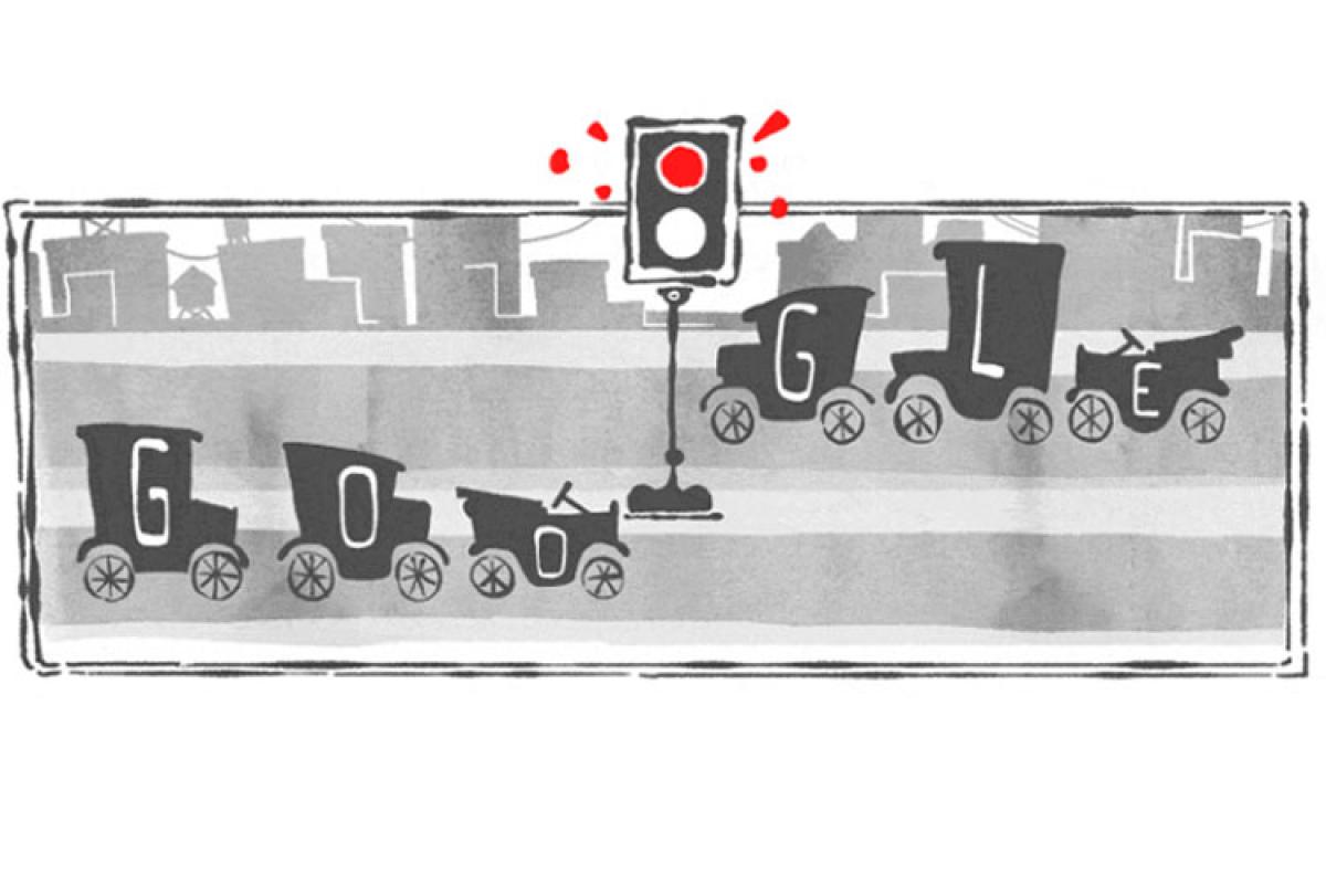 Google Doodle marks 101 years of traffic light