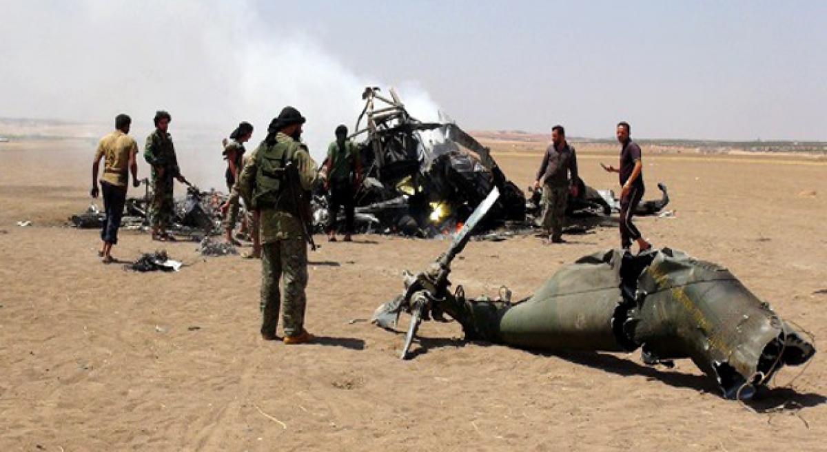 Russian military chopper shot down in Syria