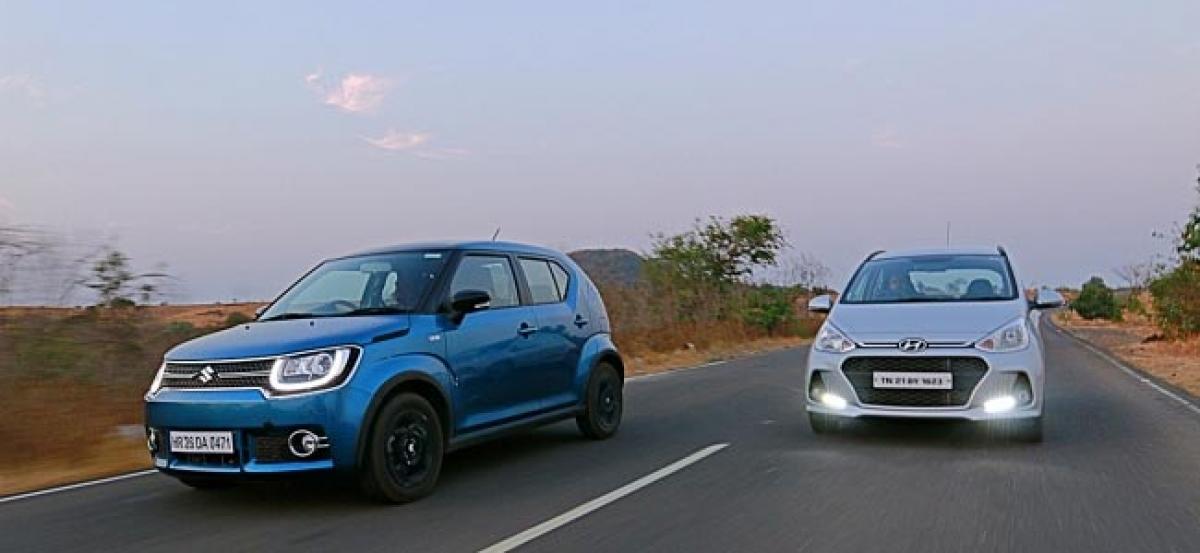 Comparison Review: Maruti Suzuki Ignis vs Hyundai Grand i10