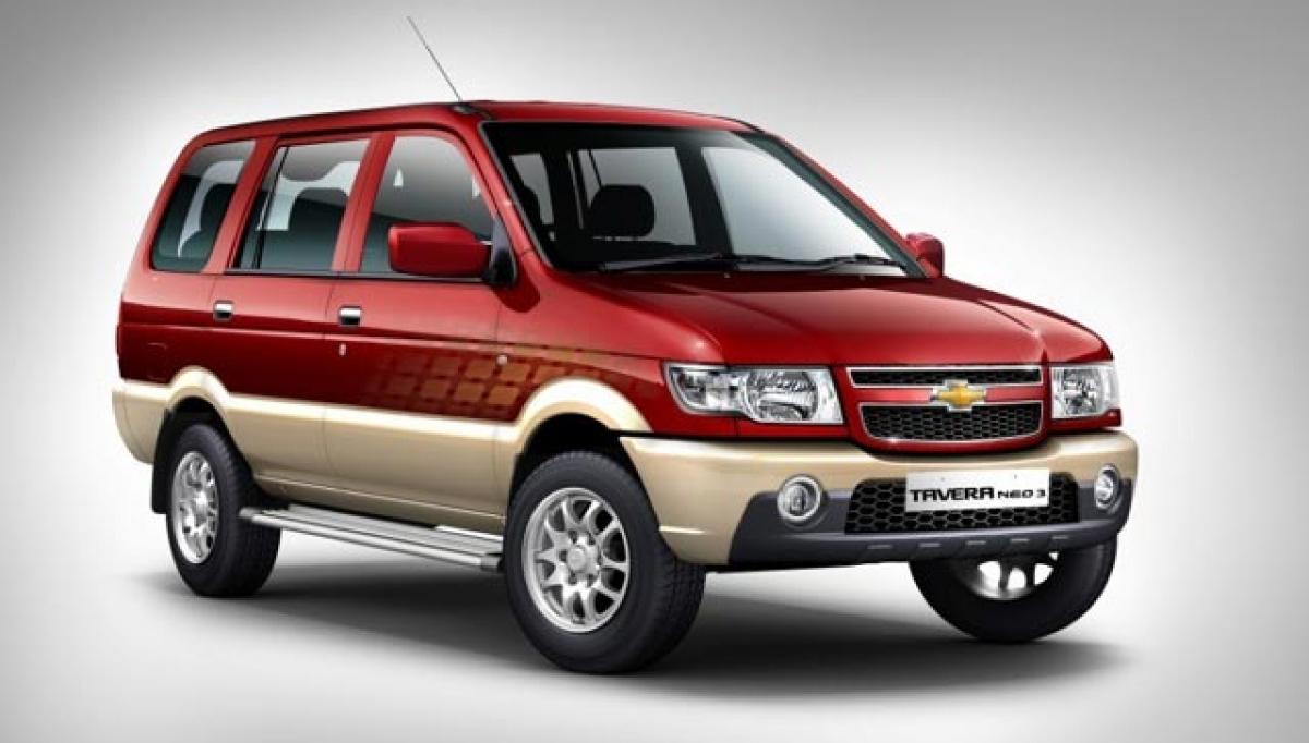 Updated Chevrolet Tavera BS-IV confirmed for the year