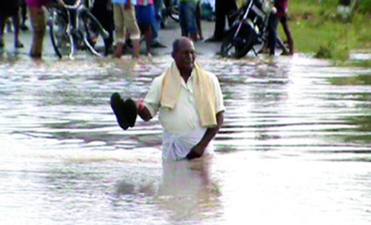 Chittoor district submerged in rain water