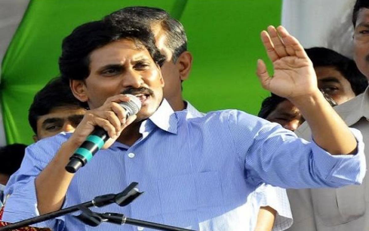YS Jagan participates in May day celebrations
