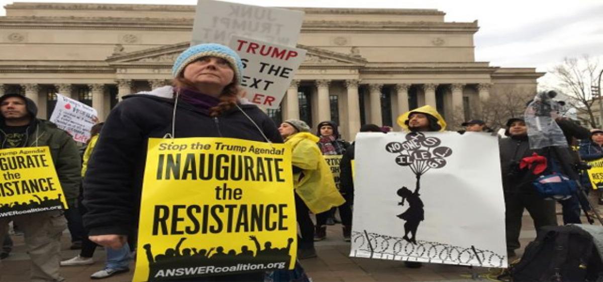 Donald Trump inauguration: 90 arrested in Washington