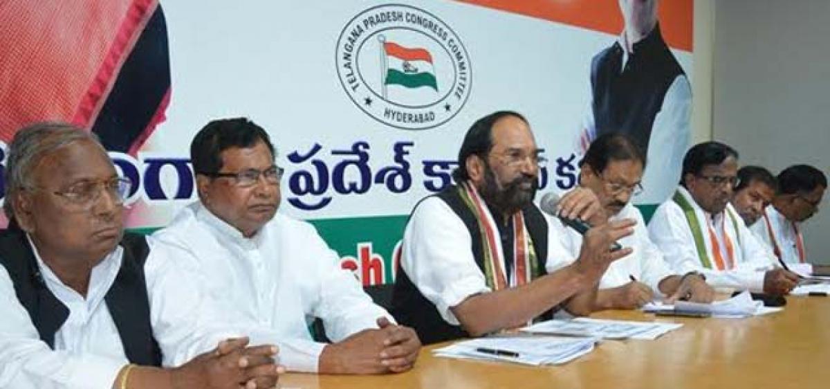 KCR browbeating Oppn to save his skin: Uttam