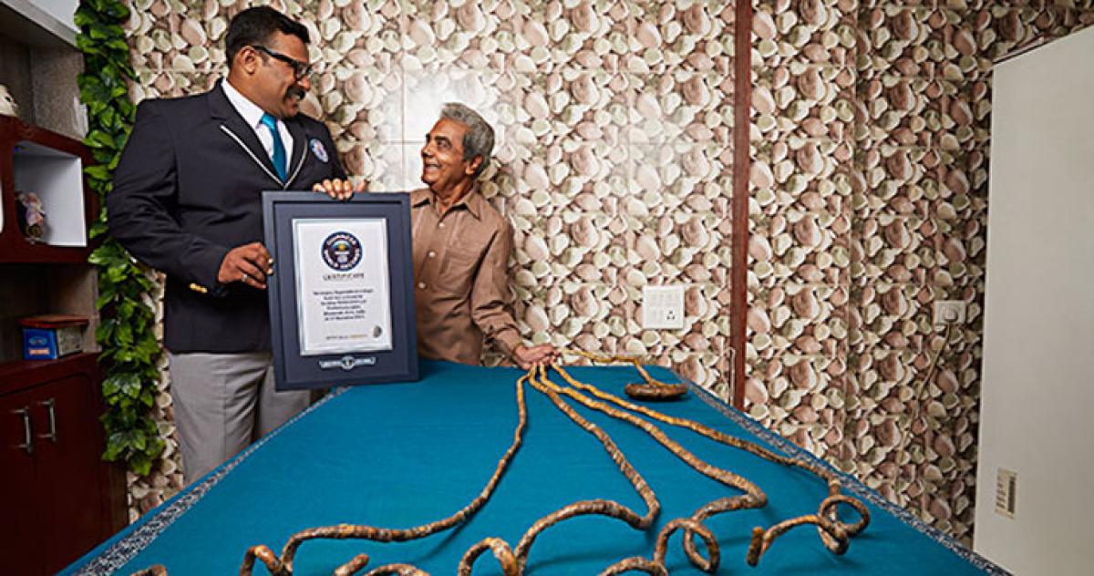 Indias Sridhar Chillal sets record for worlds longest nails