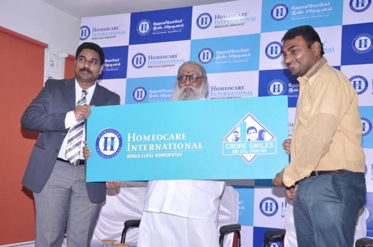 Homeocare’s launches one crore smiles logo