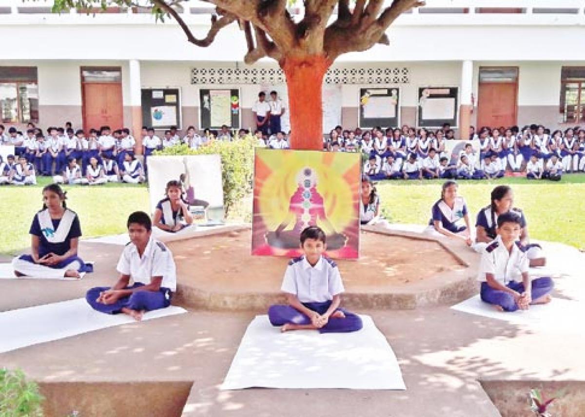 Yoga helps control body mind