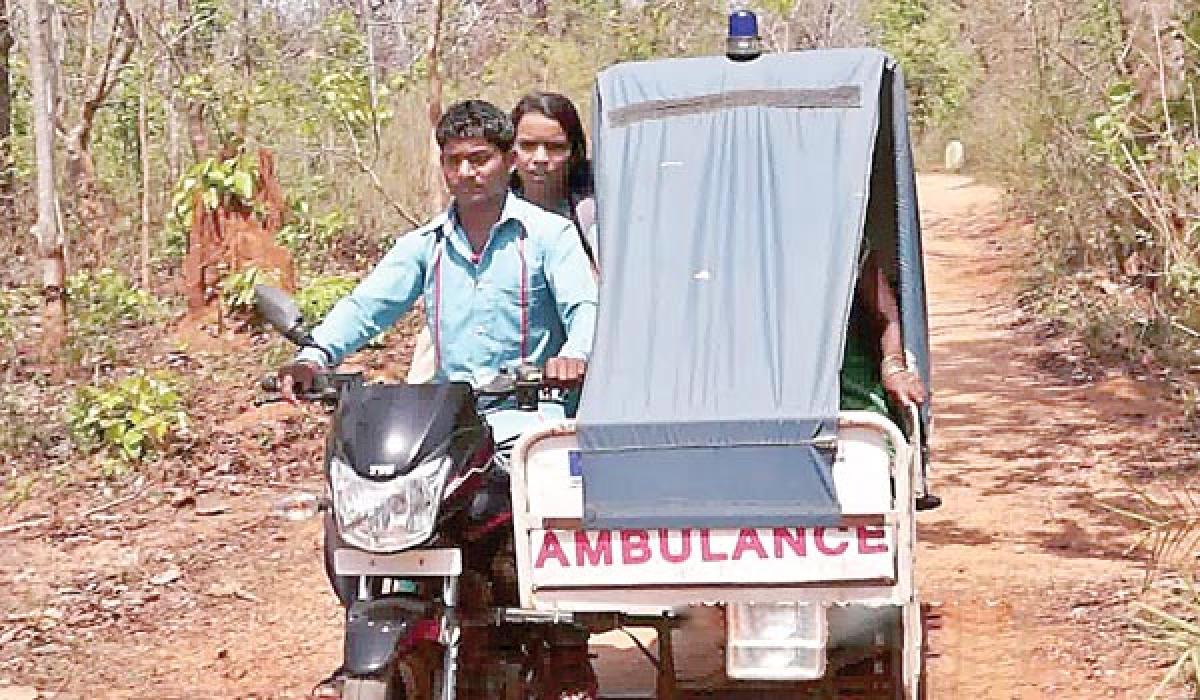 Motorcycle ambulances help save lives in forests