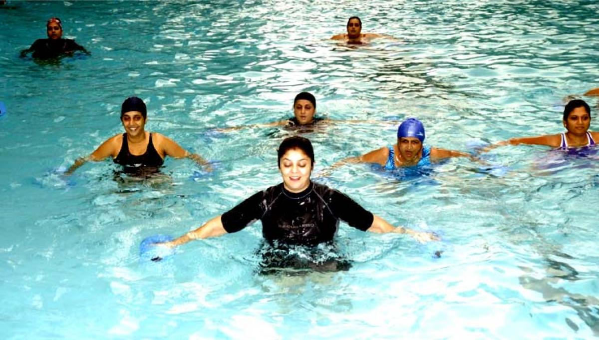 Aqua aerobics is the new fitness trend