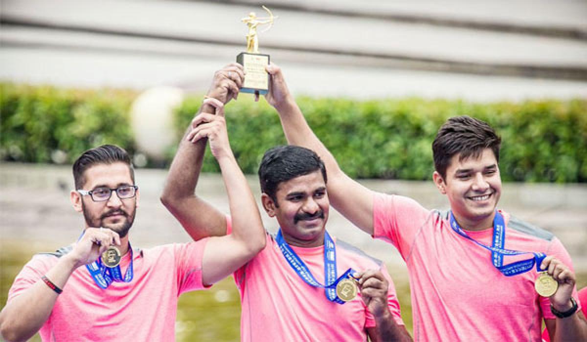 Indian men clinch WC Compound Team gold