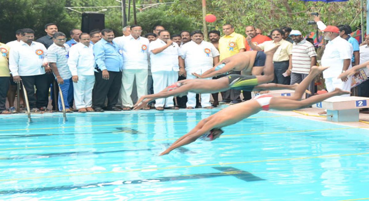 Inter-district Master Aquatic Championship inaugurated.