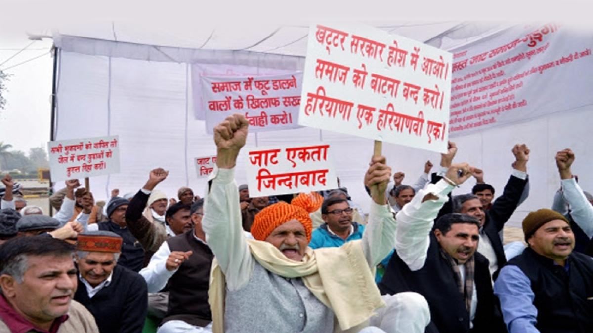 Thousands of Jats protest at Jantar Mantar