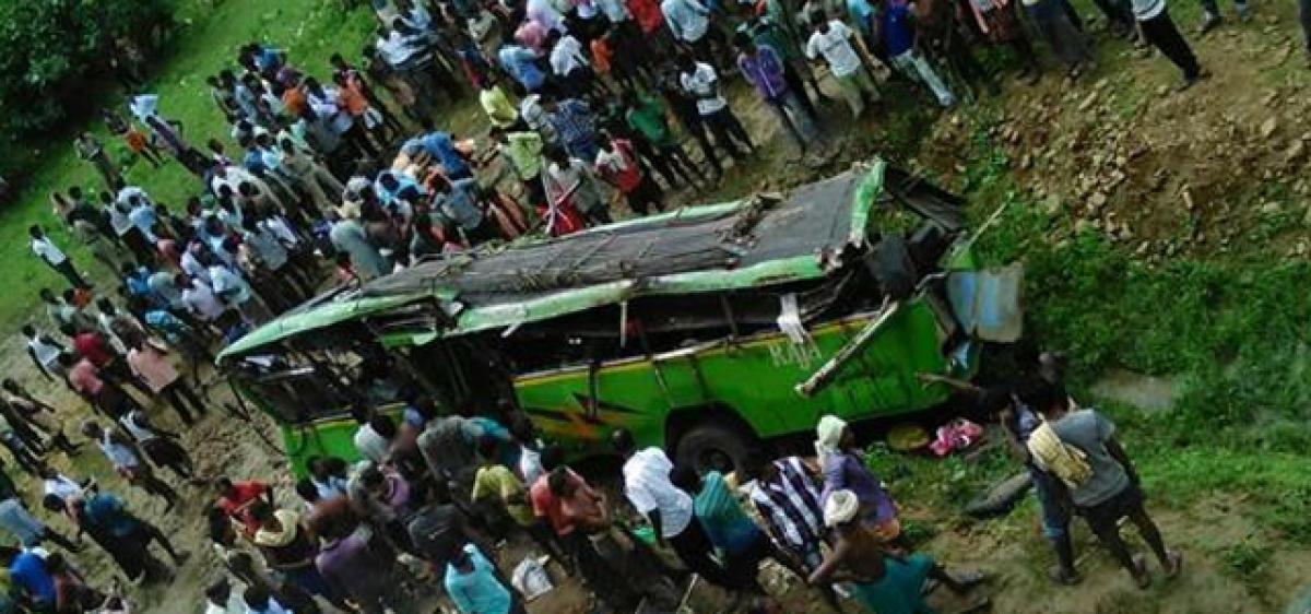 Four killed, 36 hurt as bus falls off bridge in Odisha