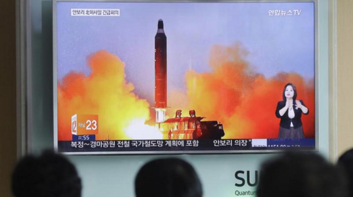 North Korea says missile test aimed at testing carrying large nuclear warhead