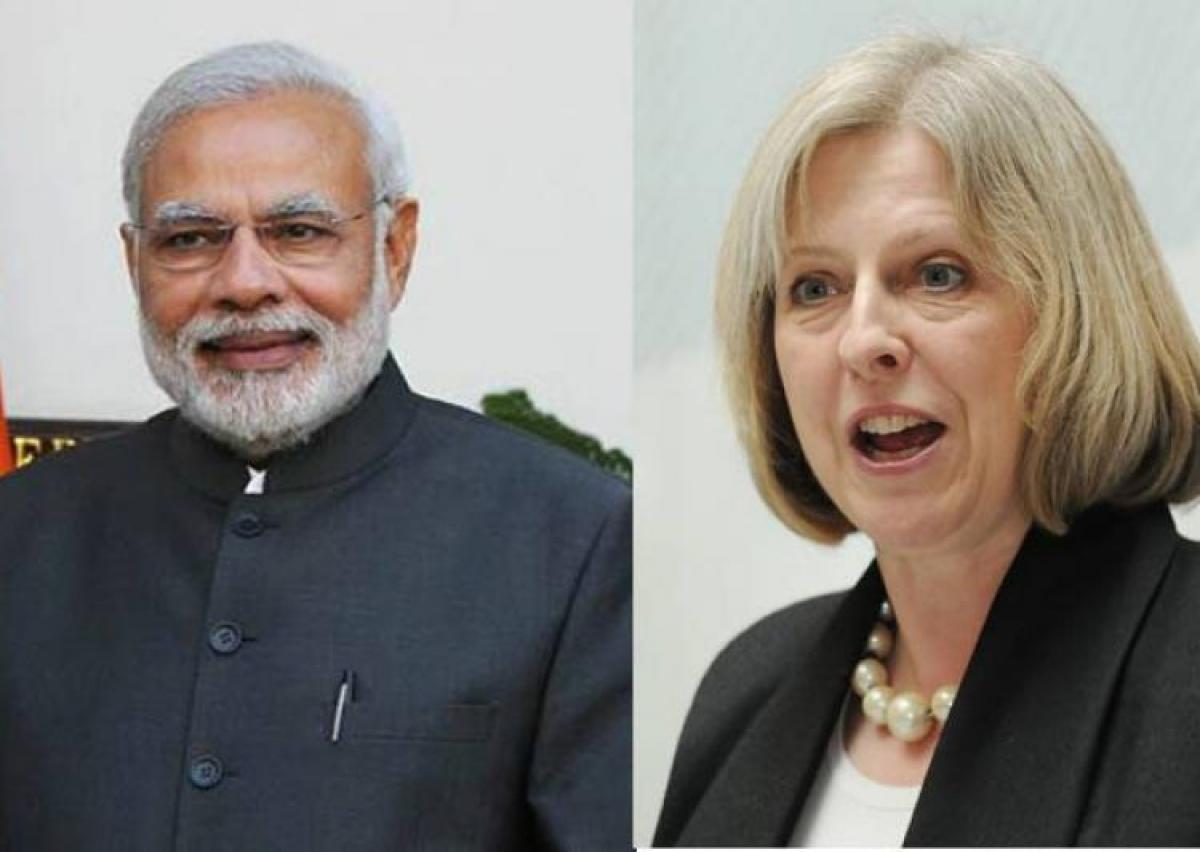 PM Modi congratulates British PM Theresa May on new responsibility