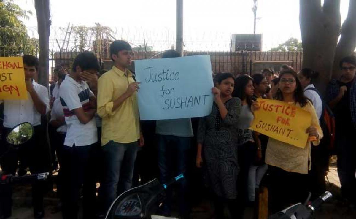 Amity students suicide triggers protest