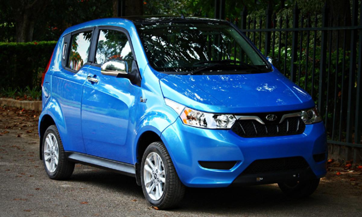 Mahindra launches its new electric car e2oPlus