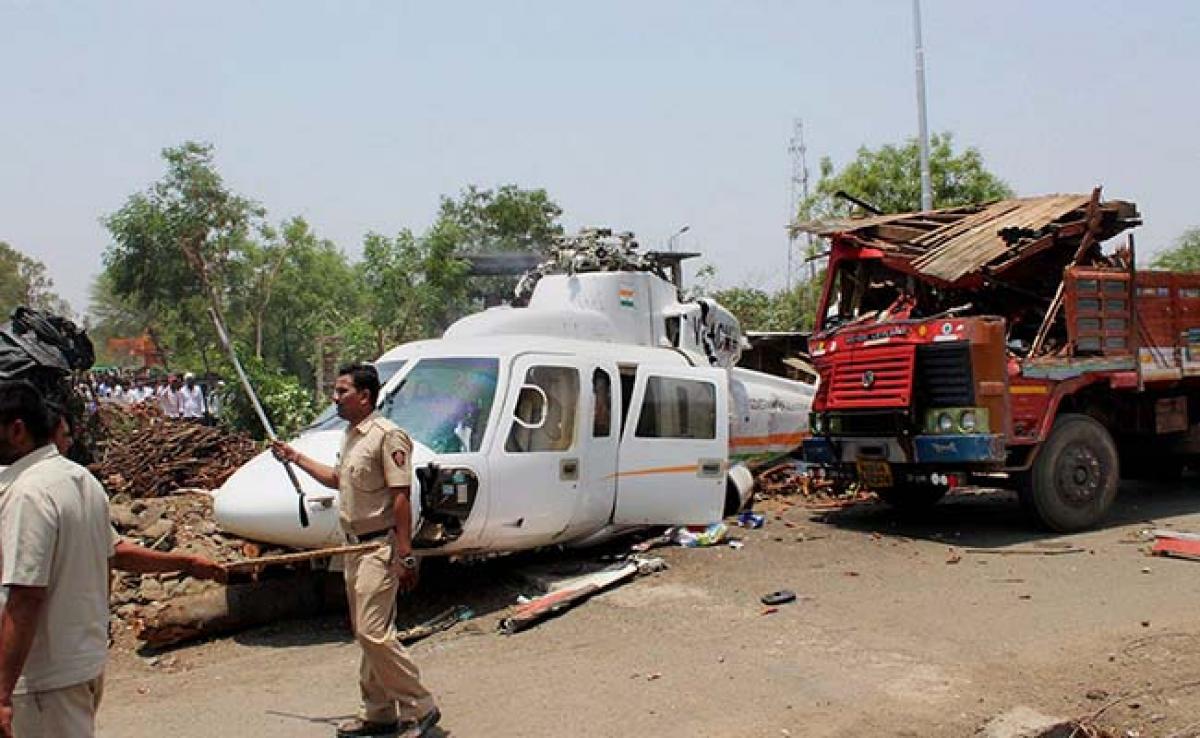 Debris Of Chopper That Crash-Landed With Devendra Fadnavis Moved To Mumbai