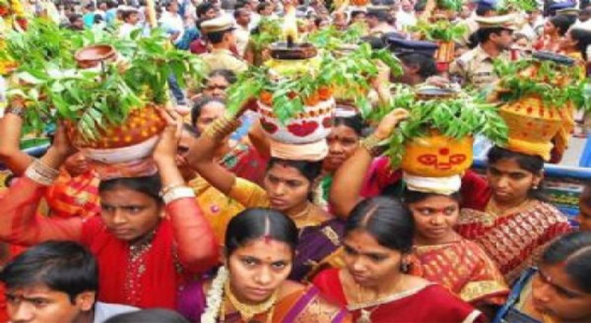 Hyderabad temples decked up for Bonalu