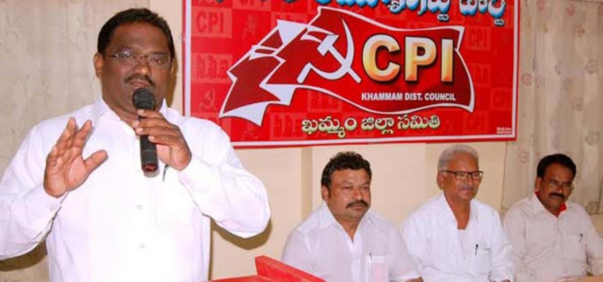 Khammam CPI condemns TJAC leaders arrest