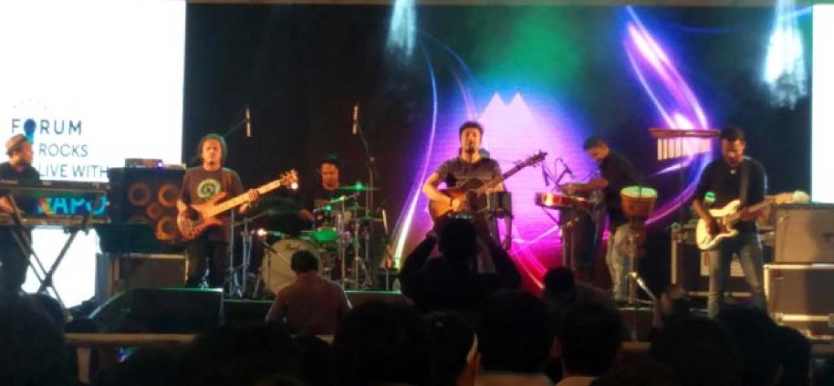 Singer Papon rocks the city