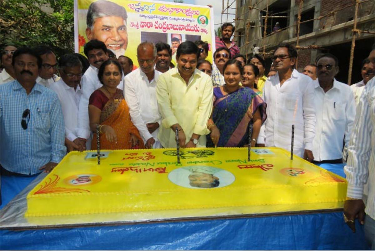 TDP leaders celebrate CM’s birthday