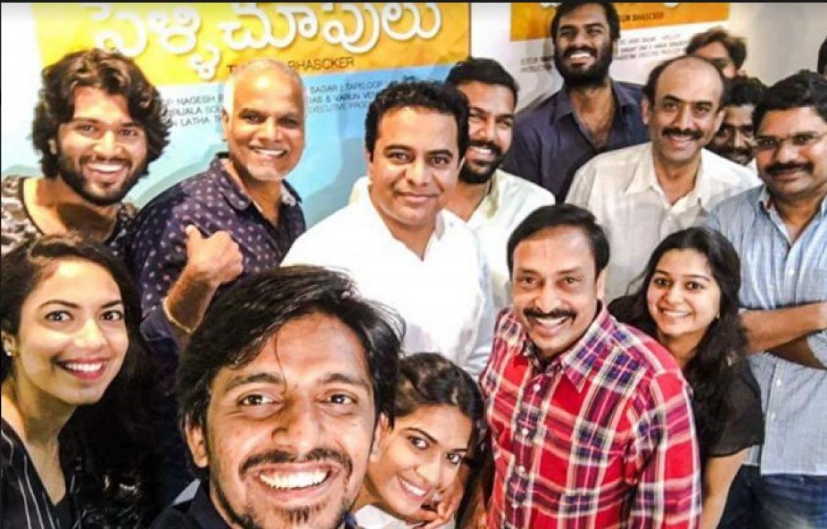 KTR heaps praises on Telugu movie Pellichoopulu