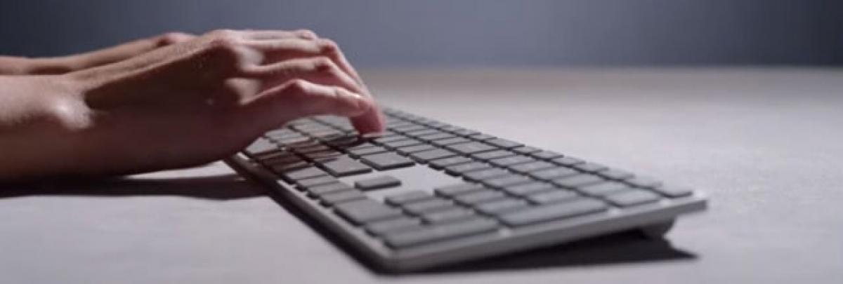 New Microsoft keyboard has hidden fingerprint sensor