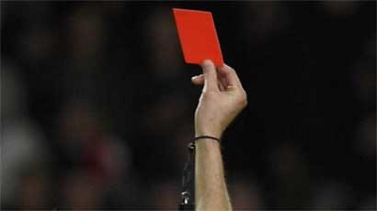 Turkish referee 'shown red card' in stormy top-flight clash