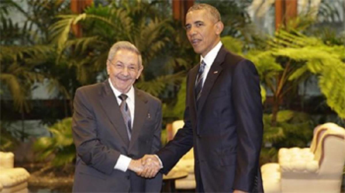 Historic moment: Barack Obama, Raul Castro meet in Havana