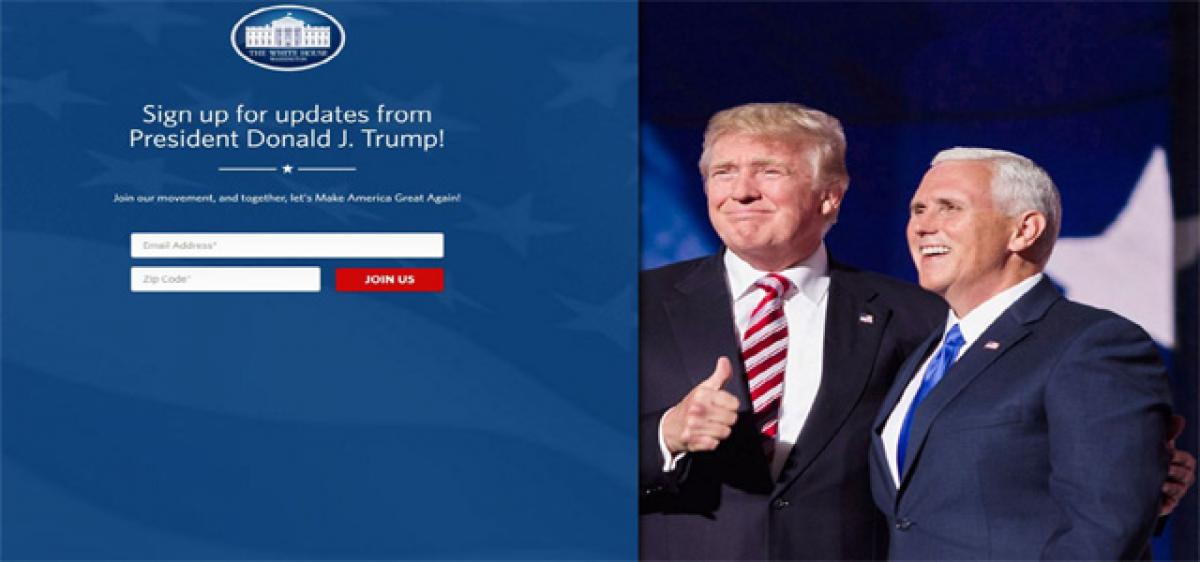 The White House websites page on climate change just disappeared