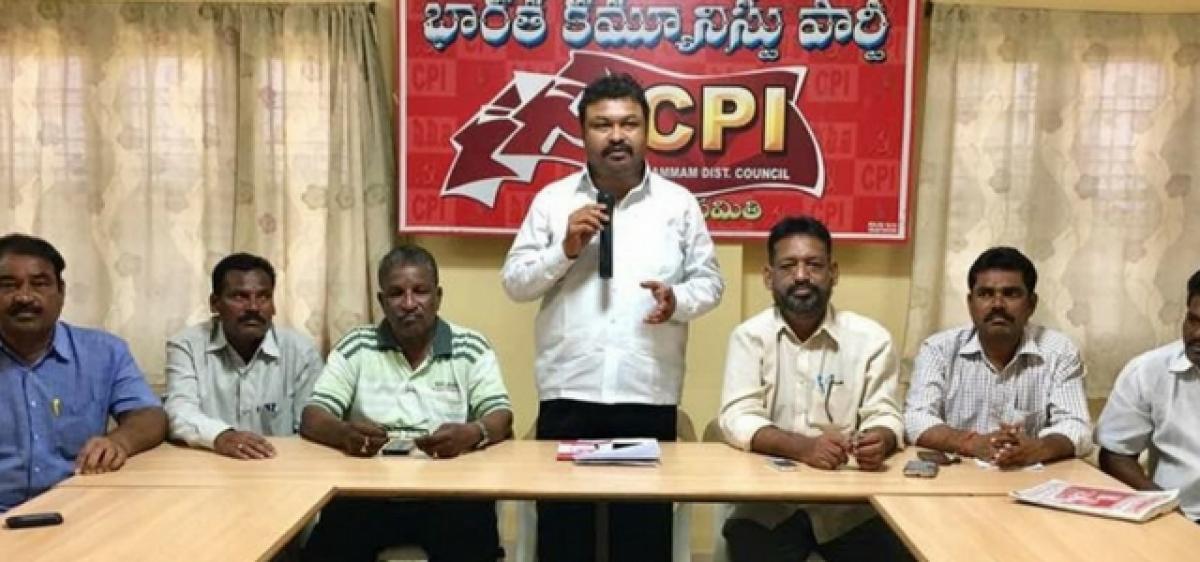 Solve grave issues pertaining to Khammam city, CPI demands