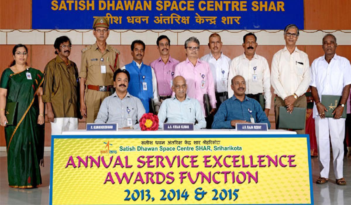 ISRO Chairman  A S Kiran Kumar gives away excellence awards