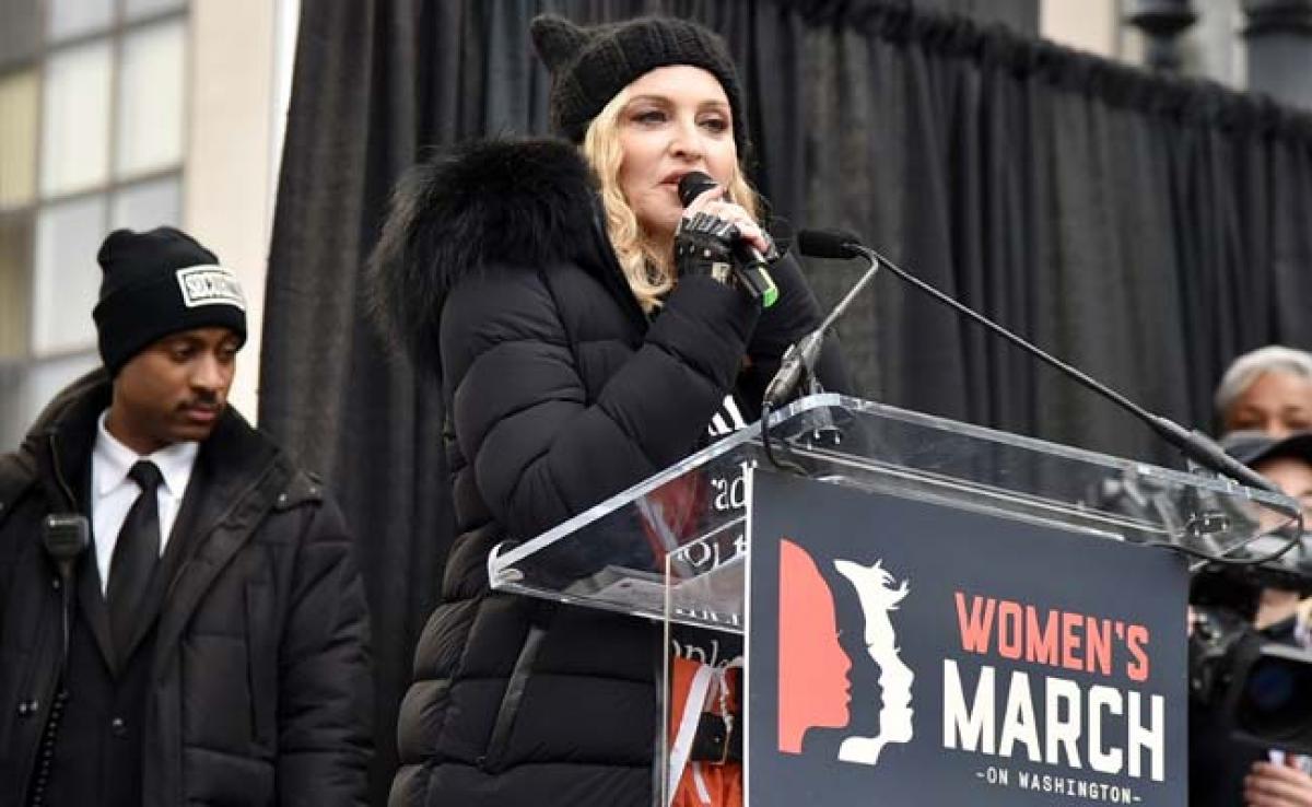 Madonna Makes Surprise Appearance At Washington March