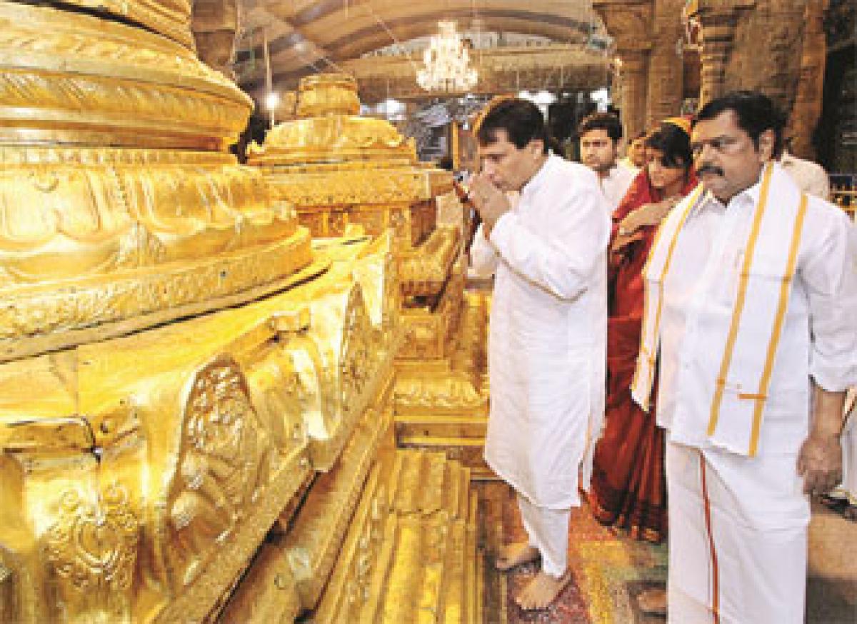 Railway Minister visits Tirumala