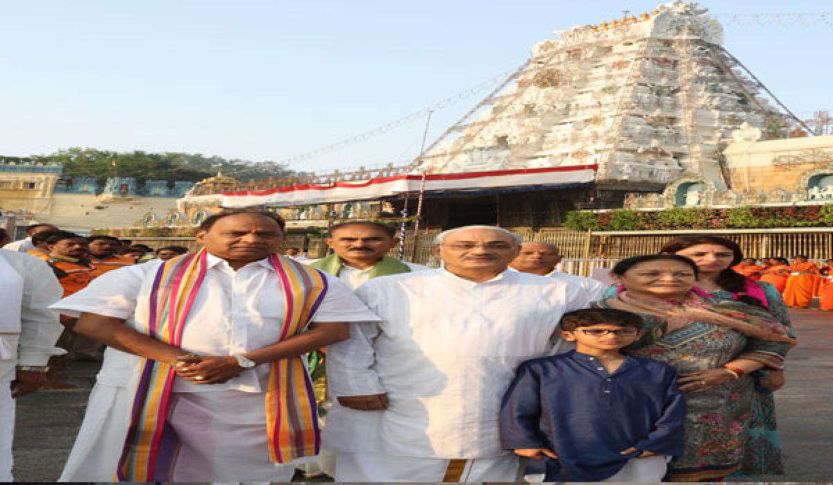 Green tribunal Chairman at Tirumala