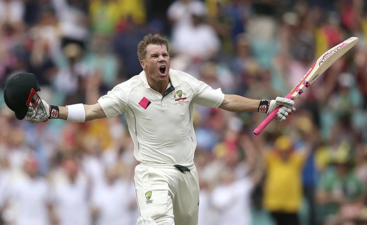 David Warner joins the likes of Don Bradman by scoring ton in opening session