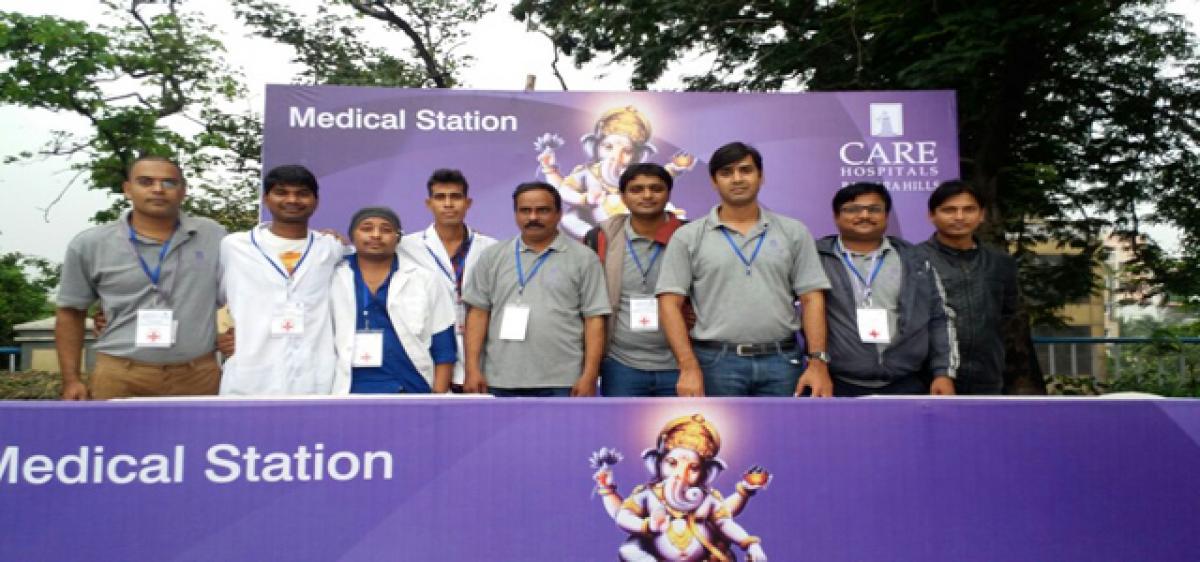 Medical aid during Ganesh immersions