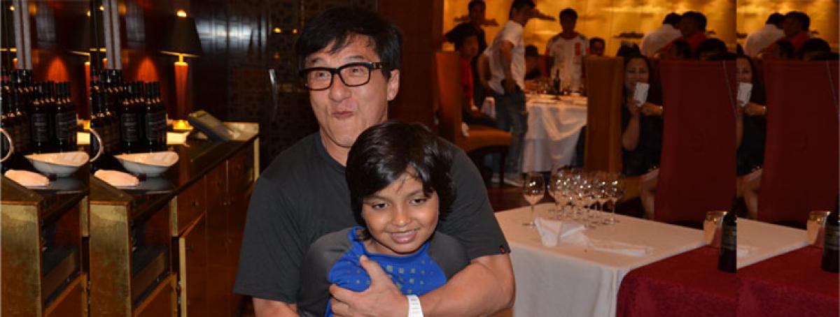 Jackie chan inspires ayaan to learn Kungfu