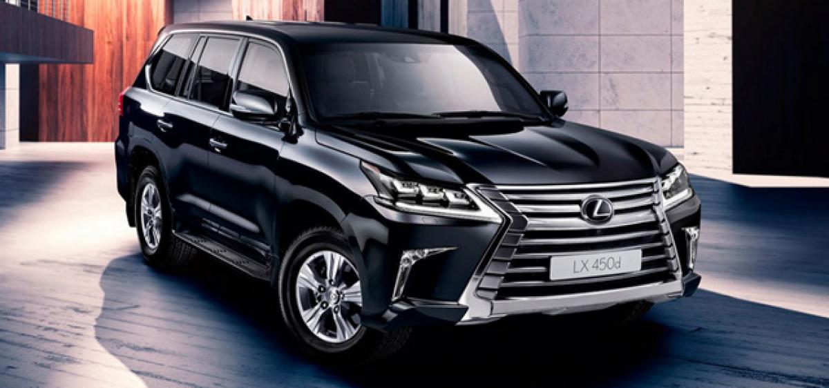 Lexus LX 450d priced at 2.32 crore