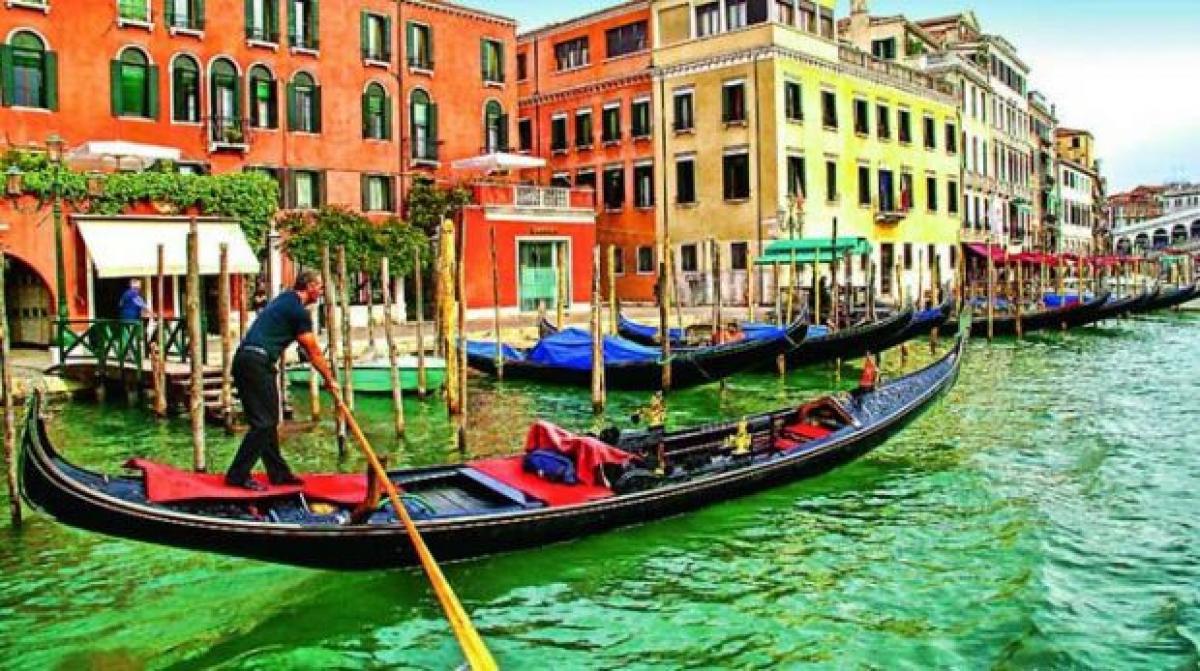 In a first, Venice canals drying up