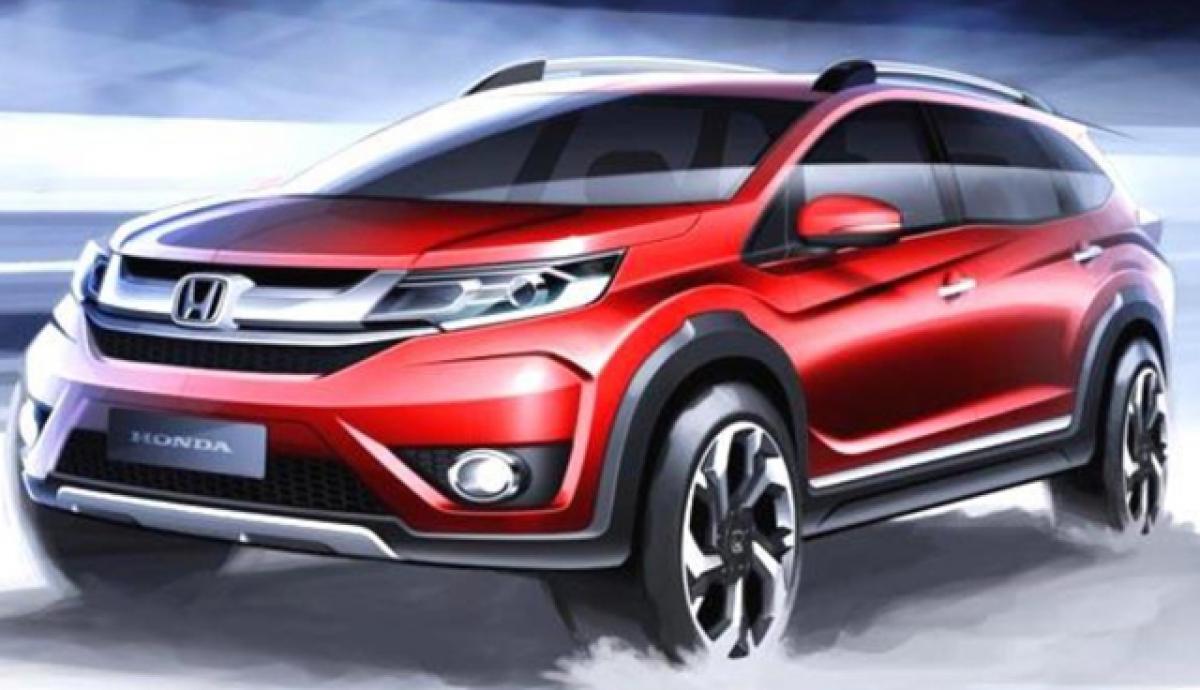 Compact SUV Honda BR-V design sketch unveiled