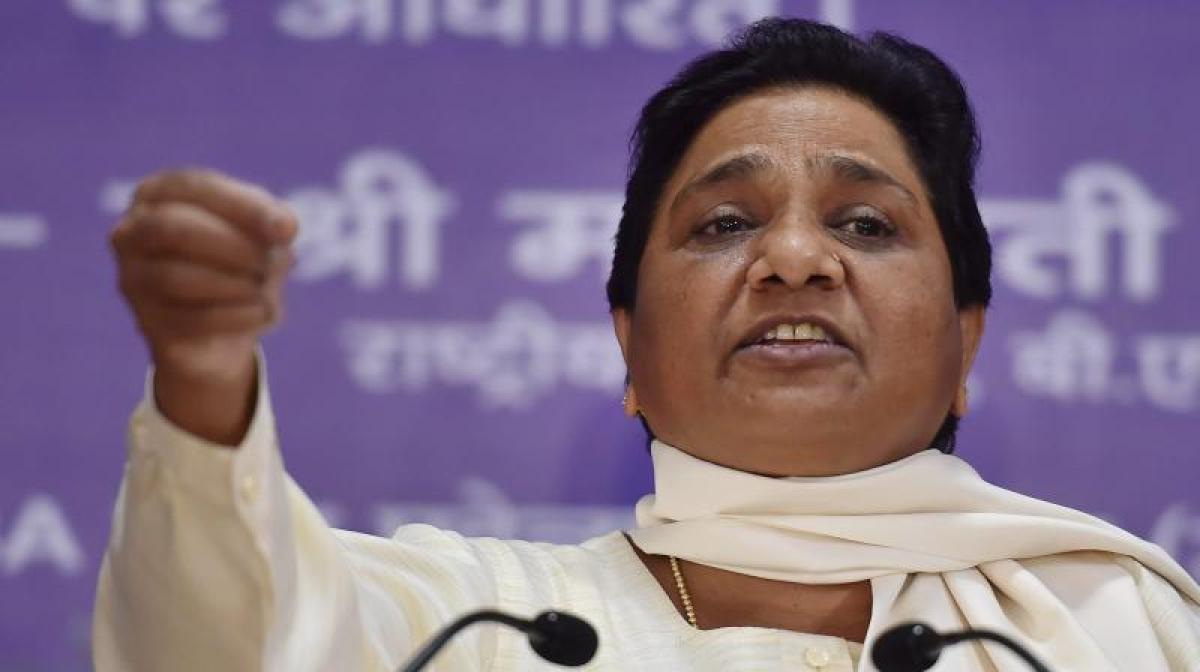 Take cognisance of BJPs remarks on Ram Temple: Mayawati to CEC